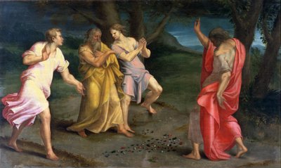 St. John Changes Sticks and Stones into Jewels by Girolamo Mazzola Bedoli